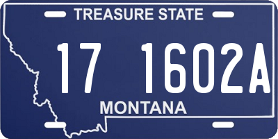 MT license plate 171602A