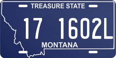 MT license plate 171602L
