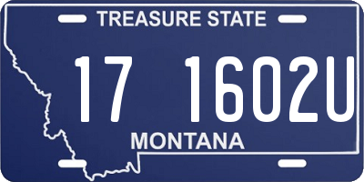 MT license plate 171602U
