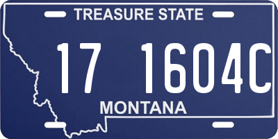 MT license plate 171604C