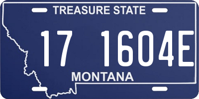MT license plate 171604E