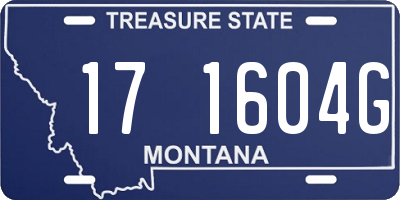 MT license plate 171604G