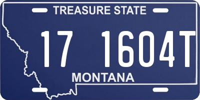 MT license plate 171604T