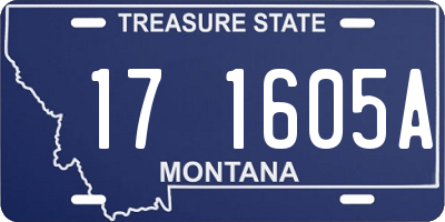 MT license plate 171605A