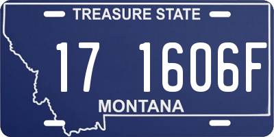 MT license plate 171606F