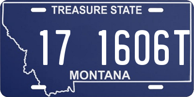 MT license plate 171606T