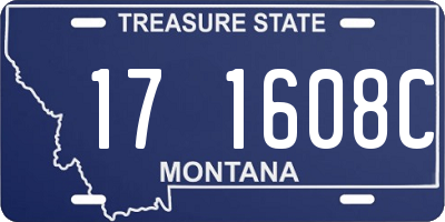 MT license plate 171608C