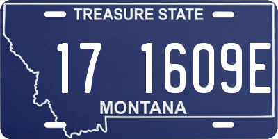 MT license plate 171609E