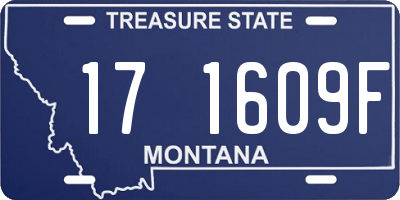 MT license plate 171609F