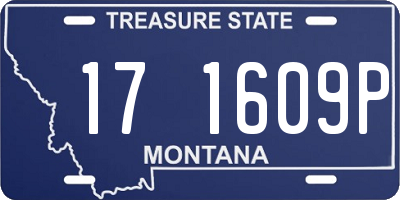 MT license plate 171609P