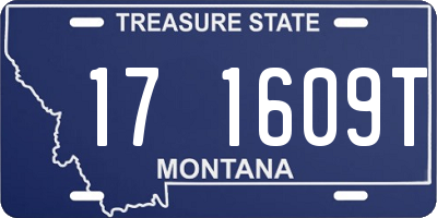MT license plate 171609T