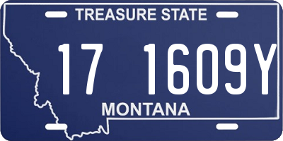 MT license plate 171609Y