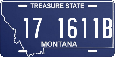 MT license plate 171611B