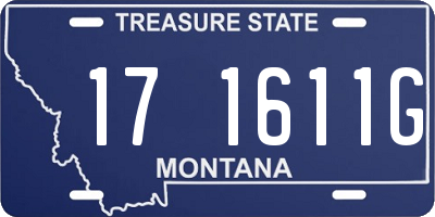 MT license plate 171611G