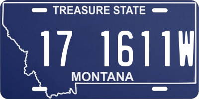 MT license plate 171611W