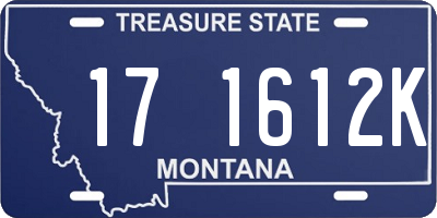 MT license plate 171612K
