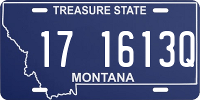 MT license plate 171613Q