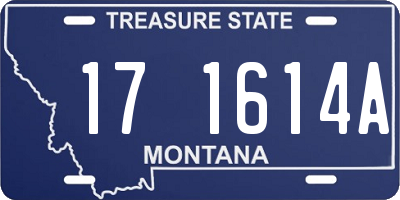 MT license plate 171614A