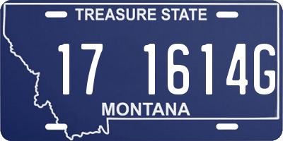 MT license plate 171614G