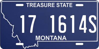 MT license plate 171614S