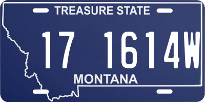 MT license plate 171614W
