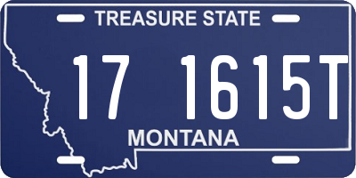 MT license plate 171615T