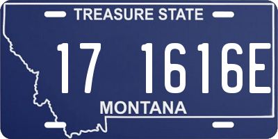 MT license plate 171616E