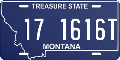 MT license plate 171616T