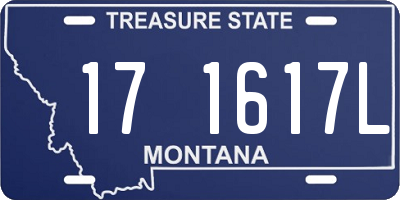 MT license plate 171617L