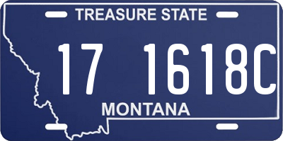 MT license plate 171618C