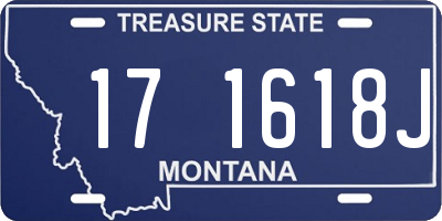 MT license plate 171618J