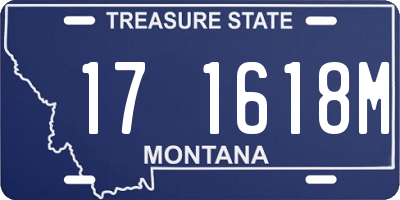MT license plate 171618M