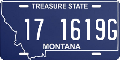 MT license plate 171619G