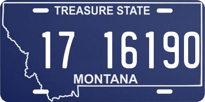 MT license plate 171619O