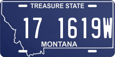 MT license plate 171619W