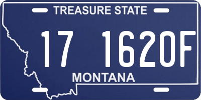 MT license plate 171620F