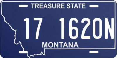 MT license plate 171620N