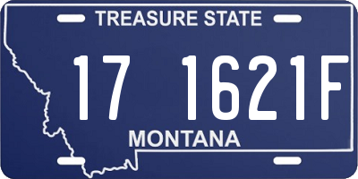 MT license plate 171621F