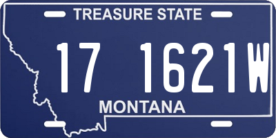 MT license plate 171621W