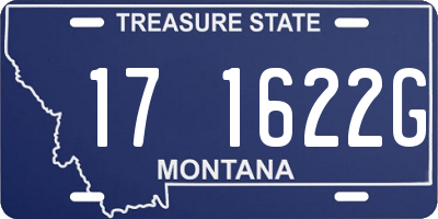 MT license plate 171622G