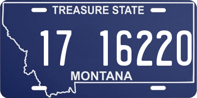 MT license plate 171622O