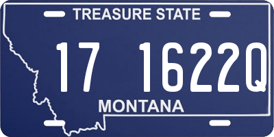 MT license plate 171622Q