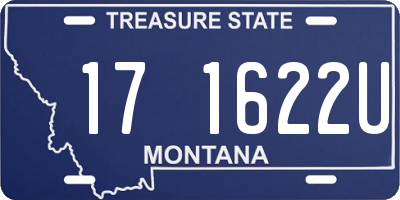 MT license plate 171622U