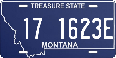 MT license plate 171623E