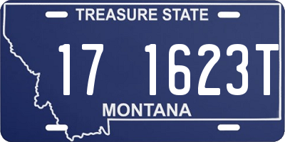 MT license plate 171623T