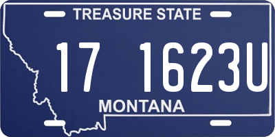 MT license plate 171623U