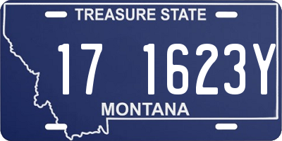 MT license plate 171623Y