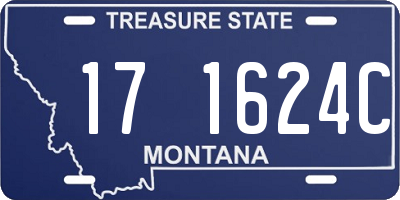 MT license plate 171624C