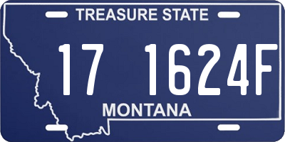 MT license plate 171624F