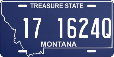 MT license plate 171624Q